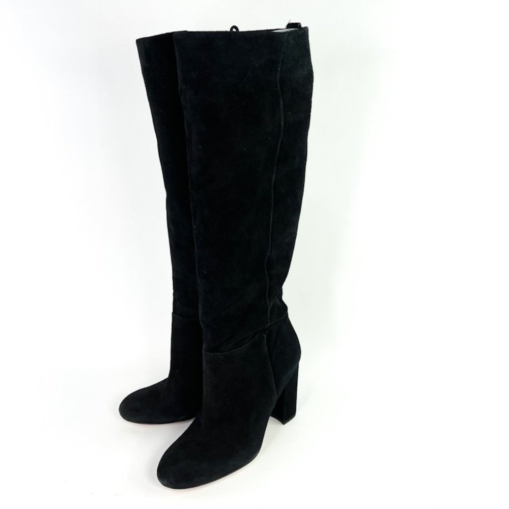 Sam Edelman Black Caprice Suede Knee-High Boot